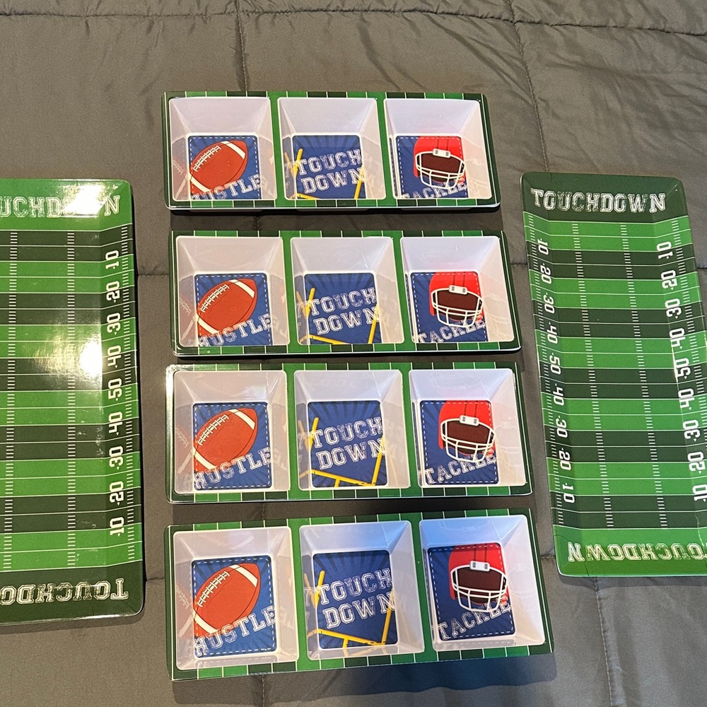 Football Themed Snack Trays